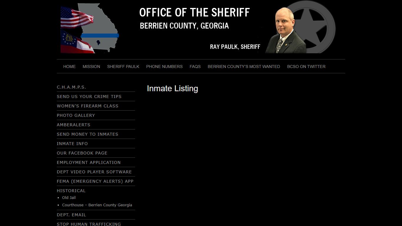 Inmate Listing - Berrien County Sheriff